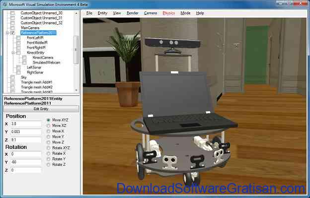 Aplikasi Robotika Microsoft Robotics Developer Studio