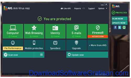 Anti Spyware Gratis Terbaik untuk PC AVG Antivirus Free