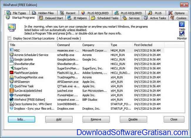 Anti Spyware Gratis Terbaik untuk PC WinPatrol