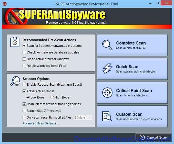 Anti Spyware Gratis Terbaik untuk PC superantispyware