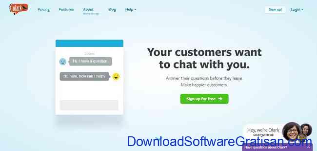Aplikasi Gratis Terbaik untuk Live Chat di Website Kamu olark