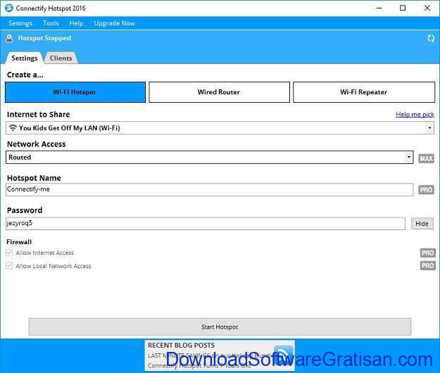 Aplikasi Share Wifi Connectify