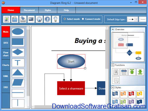 10 Aplikasi Membuat Flowchart DFD ERD di Microsoft 