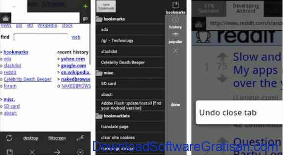 Aplikasi Gratis Android yang Berguna dan Bermanfaat Naked Browser