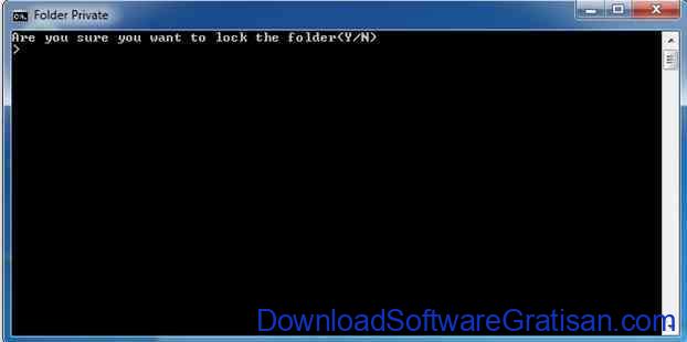 cara mengunci folder: prompt