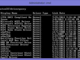 perintah cmd driverquery