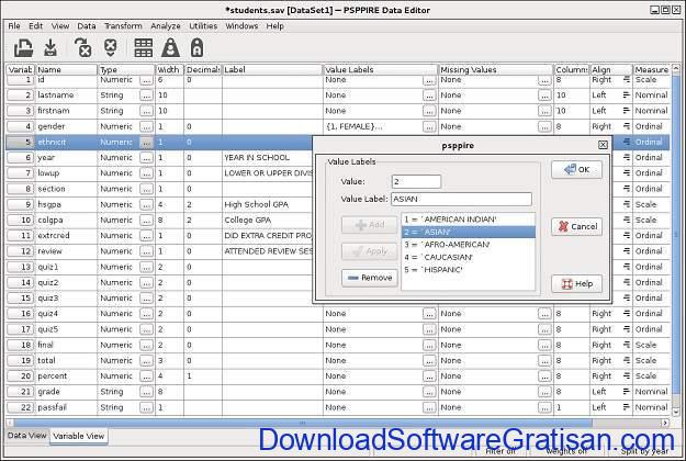 Aplikasi Statistik Gratis Alternatif SPSS pspp