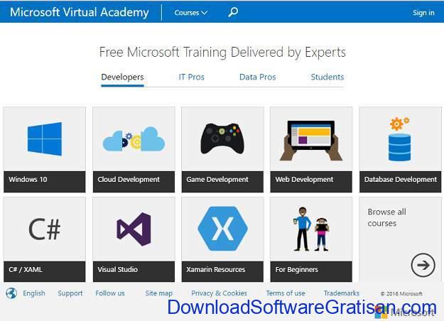 Situs Kursus IT Online Gratis Terbaik Microsoft Virtual Academy