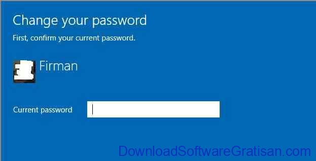cara merubah password di komputer change password