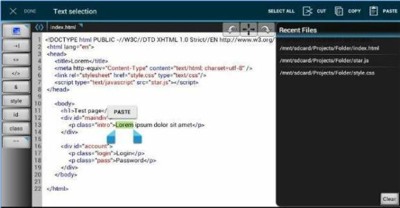 Aplikasi Gratis untuk Koding HTML di Android