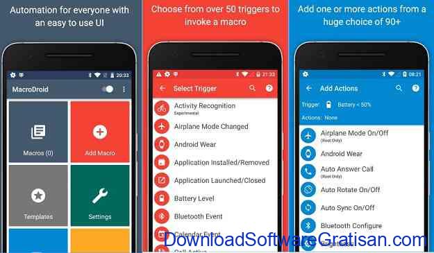 Aplikasi Gratis Otomasi Perangkat Android macro Droid