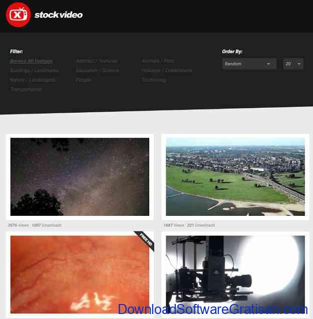 Situs untuk Download Video Intro & Footage Gratis X Stock Video