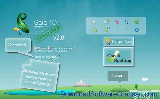 Tema Kursor Mouse Gratis Terbaik untuk Windows Gaia 10