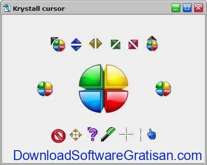 Tema Kursor Mouse Gratis Terbaik untuk Windows Krystall