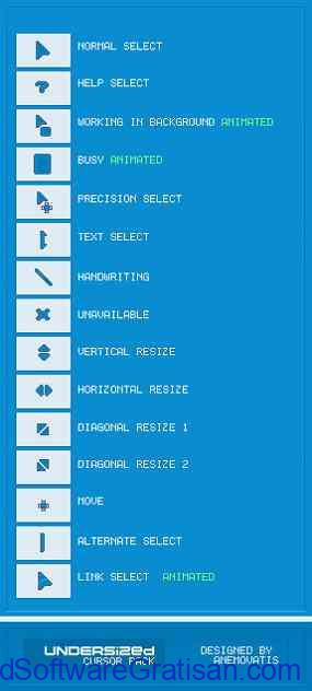 Tema Kursor Mouse Gratis Terbaik untuk Windows UNDERSized