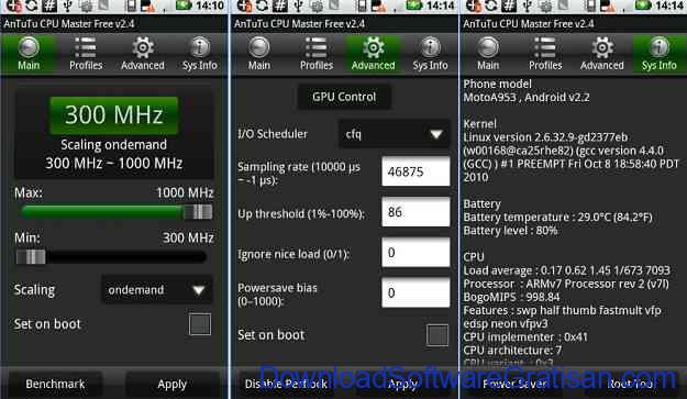 Aplikasi Overclock CPU Android Terbaik AnTuTu CPU Master (Free)