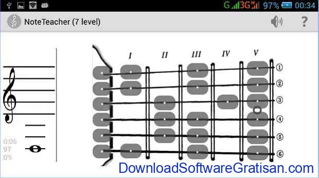 Aplikasi untuk belajar membaca musik Android Music NoteTeacher