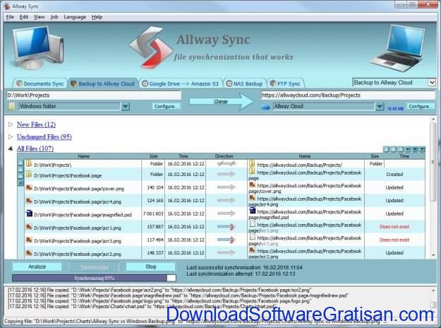 Aplikasi untuk Sinkronisasi File &amp; Folder pada Windows Allway Sync