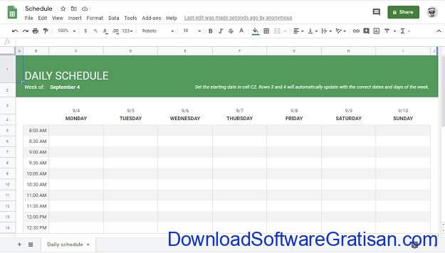 Alternatif Excel Terbaik - Google Sheets