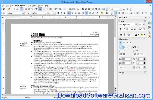 Aplikasi Alternatif Gratis Microsoft Word Gratis Terbaik Apache OpenOffice