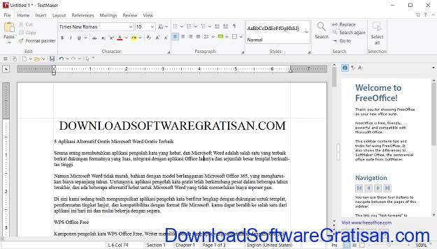 Aplikasi Alternatif Gratis Microsoft Word Gratis Terbaik SoftMaker FreeOffice