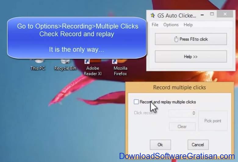 Aplikasi Auto Clicker Mouse PC Laptop Terbaik GS Auto Clicker