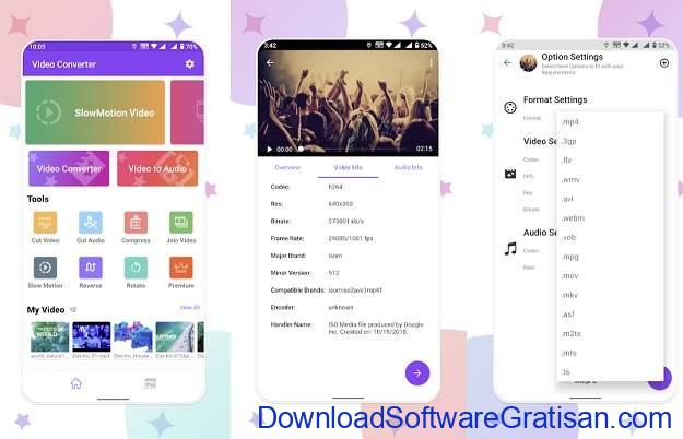 Aplikasi Convert Video ke Mp3 Android Gratis Terbaik - Video Converter VidSoftLab