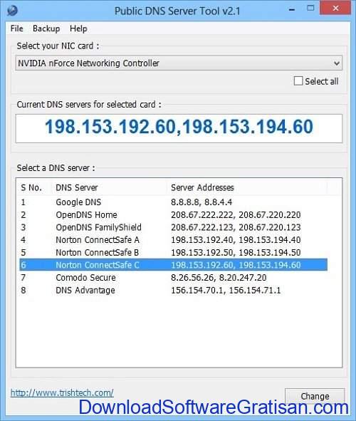 Aplikasi DNS Changer Gratis Terbaik Public DNS Server Tool