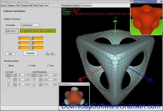 Aplikasi Desain Grafis 3D Gratis Terbaik untuk PC k3dsurf