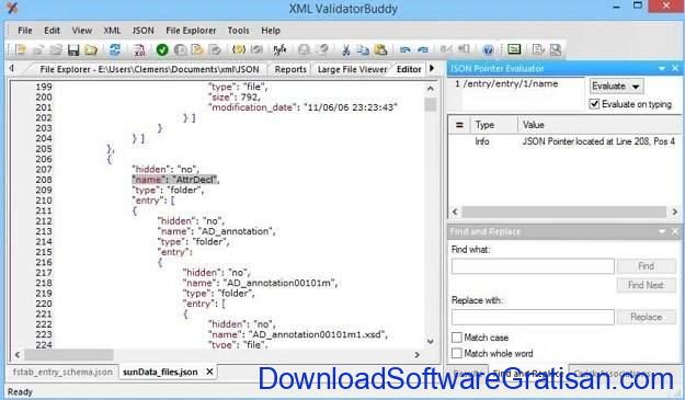 Aplikasi Editor JSON Gratis Terbaik XML buddy