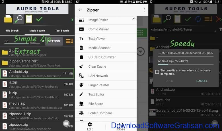 Aplikasi Ekstrak & Membuat File Zip RAR Terbaik - Zipper