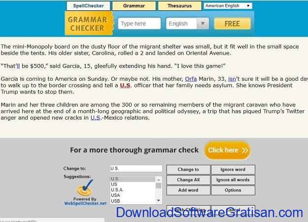 Aplikasi Gratis untuk Cek Grammar Bahasa Inggris WebSpellChecker