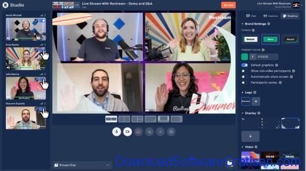 Aplikasi Kamera Webcam Terbaik - Restream Studio
