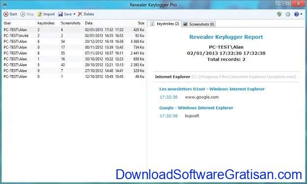Aplikasi KeyLogger Terbaik Revealer Keylogger Free