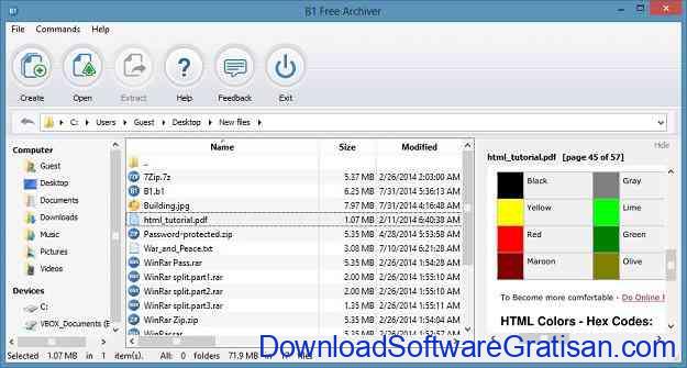 Aplikasi Kompres Folder dan File Gratis Terbaik B1 Archiver