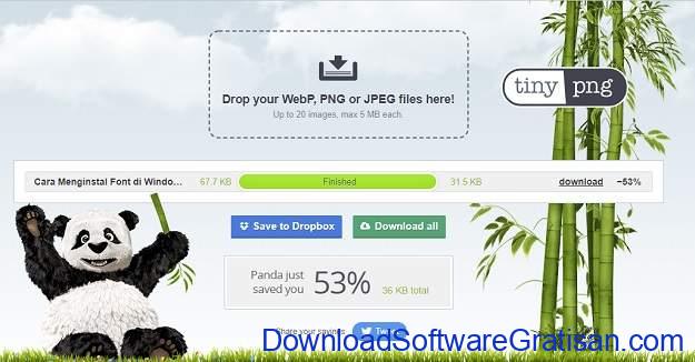 Aplikasi Kompres Gambar Online Gratis Terbaik - Tiny PNG