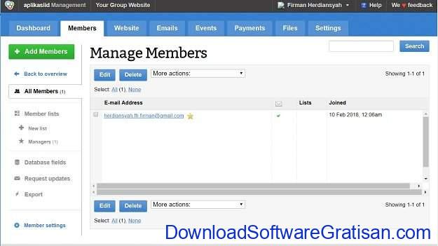 Aplikasi Manajemen Anggota Gratis Terbaik GroupSpaces