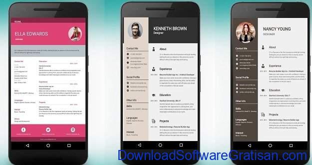 Aplikasi Membuat CV di Android dan iOS Resume Builder and CV maker app