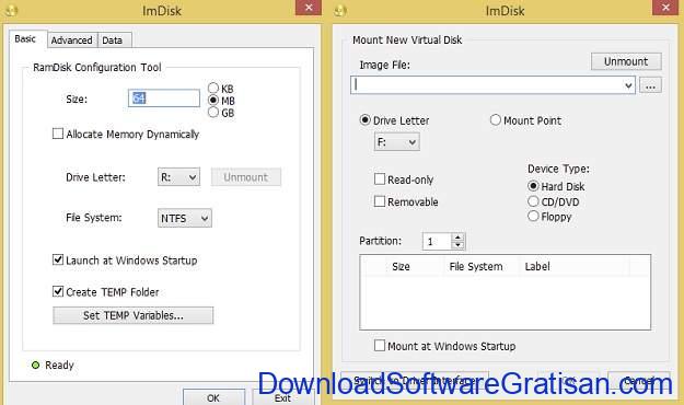 Aplikasi Mount ISO Terbaik untuk Membuat Drive CD DVD Virtual - ImDisk Toolkit