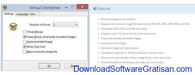 Aplikasi Mount ISO Terbaik untuk Membuat Drive CD DVD Virtual - Virtual CloneDrive