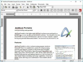 Aplikasi Office Portabel Gratis Terbaik - AbiWord Portable