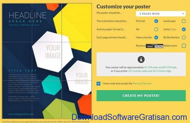 Aplikasi Online untuk Membuat Poster Blockposter