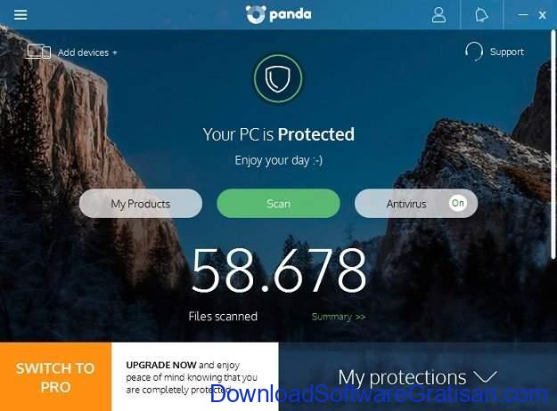 Aplikasi Paket Keamanan Internet Gratis Terbaik Panda Free Antivirus