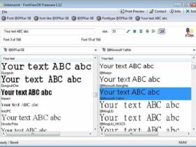 Aplikasi Penampil Font Gratis untuk PC Windows FontViewOK
