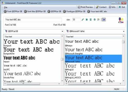 opcion font viewer