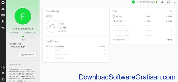 Aplikasi Penyimpanan Cloud 50 Gb Gratis dari Mega