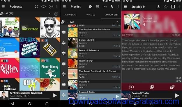 Aplikasi Podcast Android Gratis Terbaik Podcast Addict