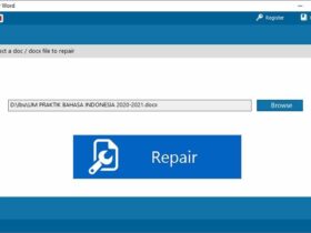 Aplikasi Remo Repair Word Tampilan