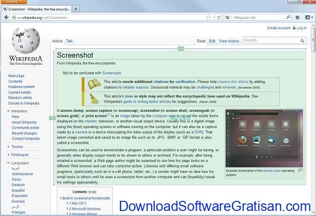 Aplikasi Screenshot PC Gratis Terbaik - Greenshot