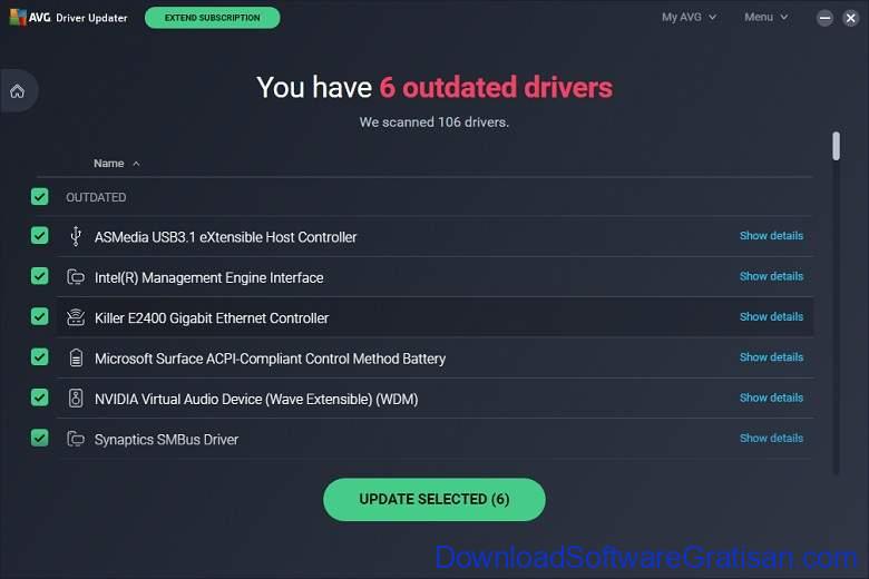 Aplikasi Update Driver PC Laptop Gratis Terbaik - DownloadSoftwareGratisanCom - AVG Driver Updater